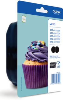 Brother LC-123BK Twinpack original