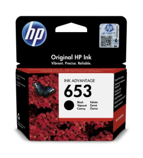 HP 653 (3YM75AE) originální černý inkoust