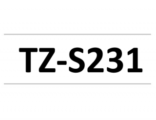Kompatibilní páska s Brother TZ-S231 / TZe-S231, 12mm x 8m